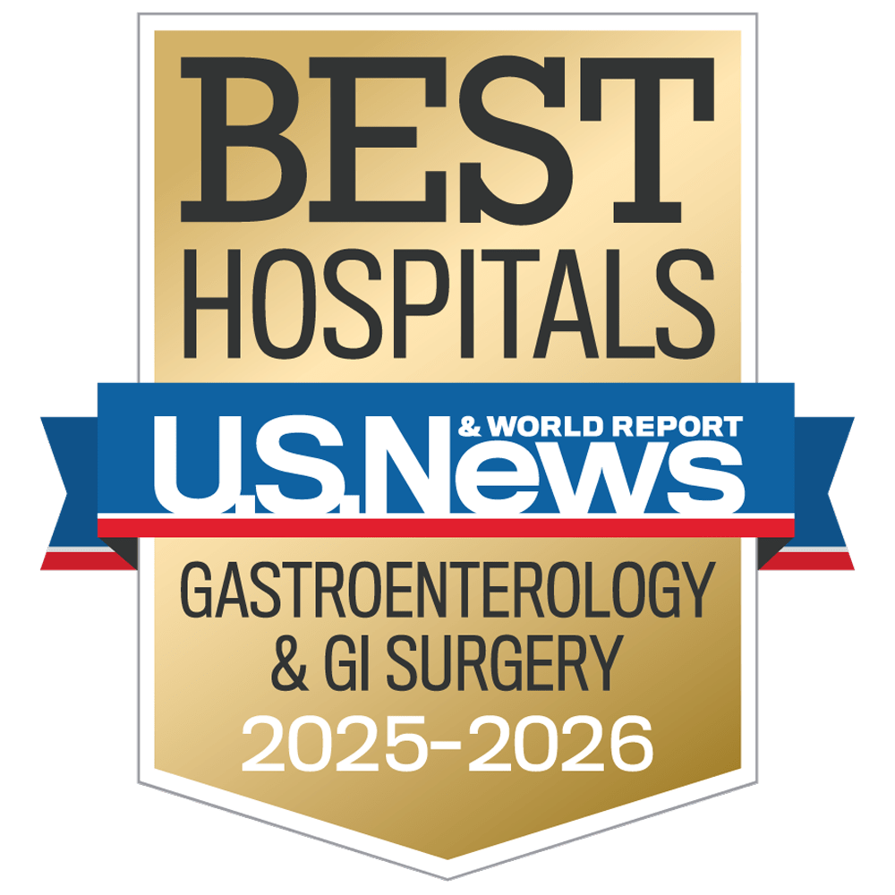 gastroenterology and GI surgery USNWR badge
